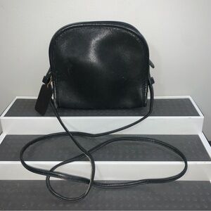 Vintage Coach Abbie Bag Crossbody Shoulder Handbag 9017 Black 1980s 70s Leather!